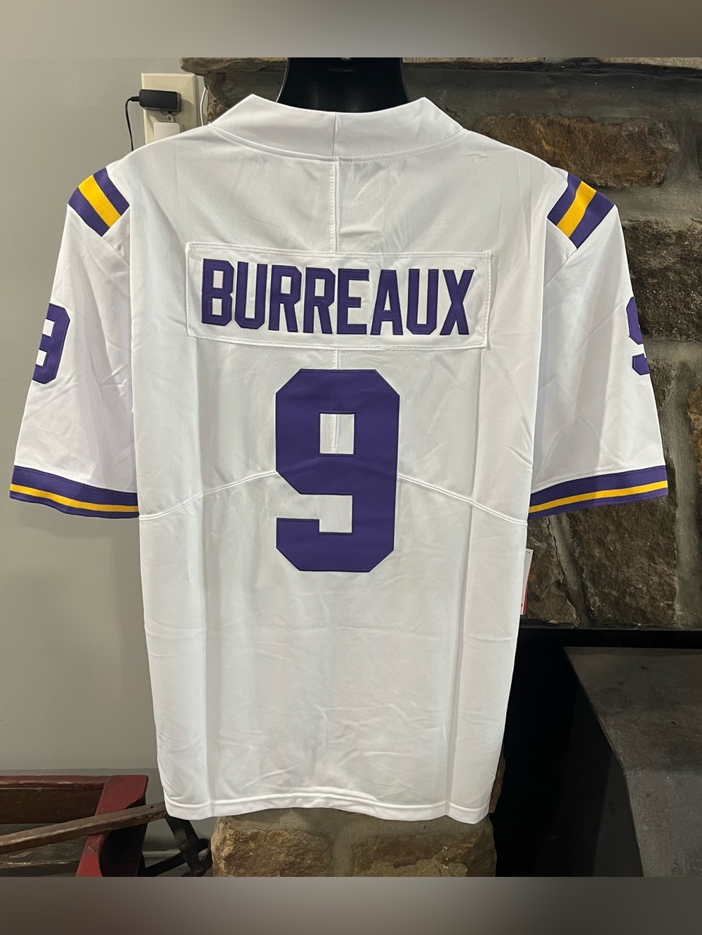 JOE BURROW “BURREAUX” LSU Tigers #9 Nike NCAA College Football Jersey - Men’s L